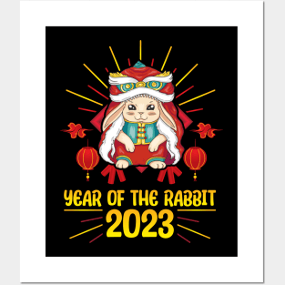 Good Luck Zodiac Happy Chinese New Year of the Rabbit Posters and Art